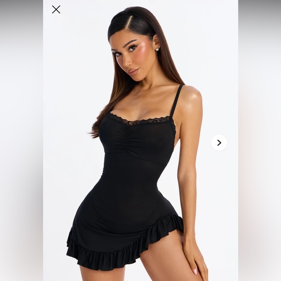 Fashion Nova Other - Fashion Nova Black Lace Detail Slip